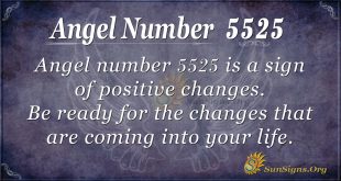 Angel Number 5525