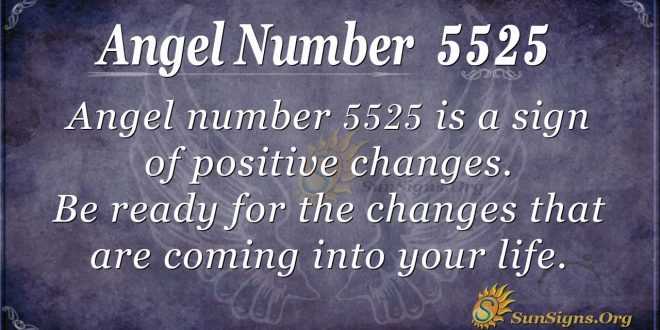 Angel Number 5525