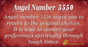 Angel Number 5550