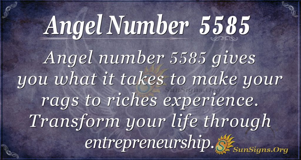 Angel Number 5585