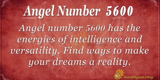 angel number 5600