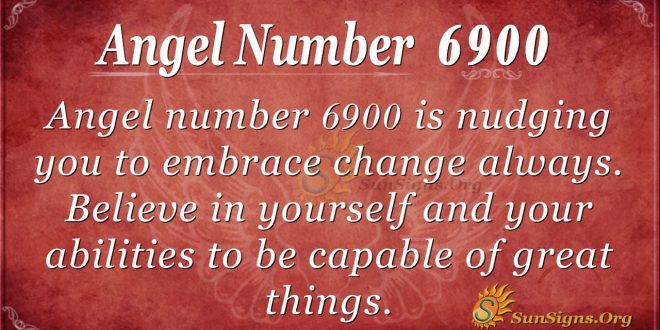 Angel Number 6900