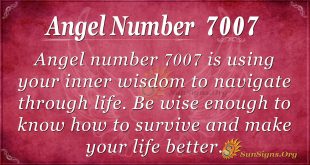 Angel Number 7007