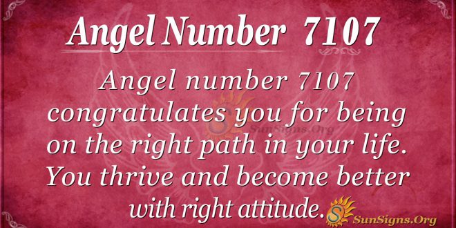 angel number 7107