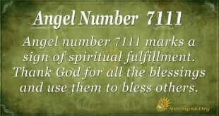 Angel Number 7111