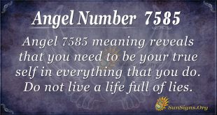 Angel Number 7585