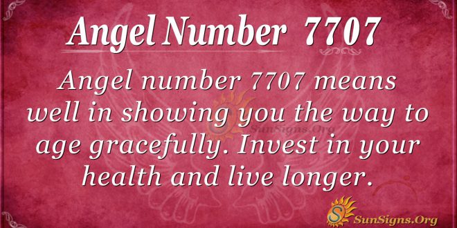 angel number 7707