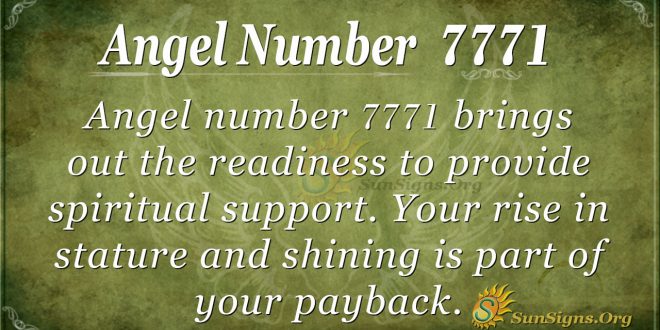 angel number 7771