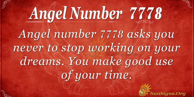 angel number 7778