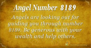Angel Number 8189