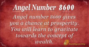 Angel Number 8600