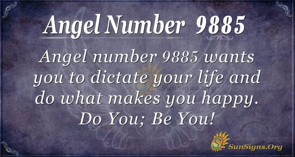 angel number 9885