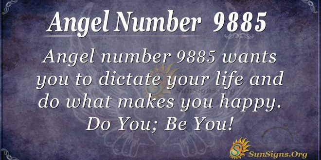 angel number 9885
