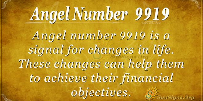 Angel Number 9919