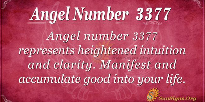 Angel Number 3377