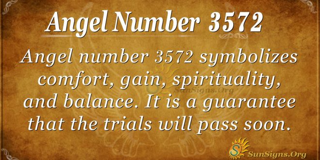 Angel number 3572