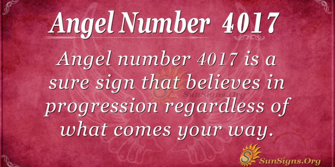 Angel number 4017