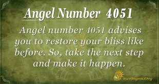 Angel number 4051