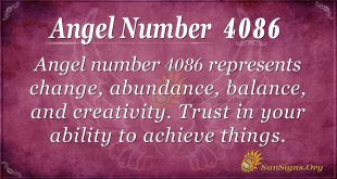 Angel number 4086