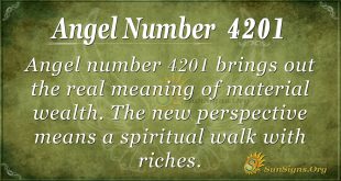 Angel number 4201