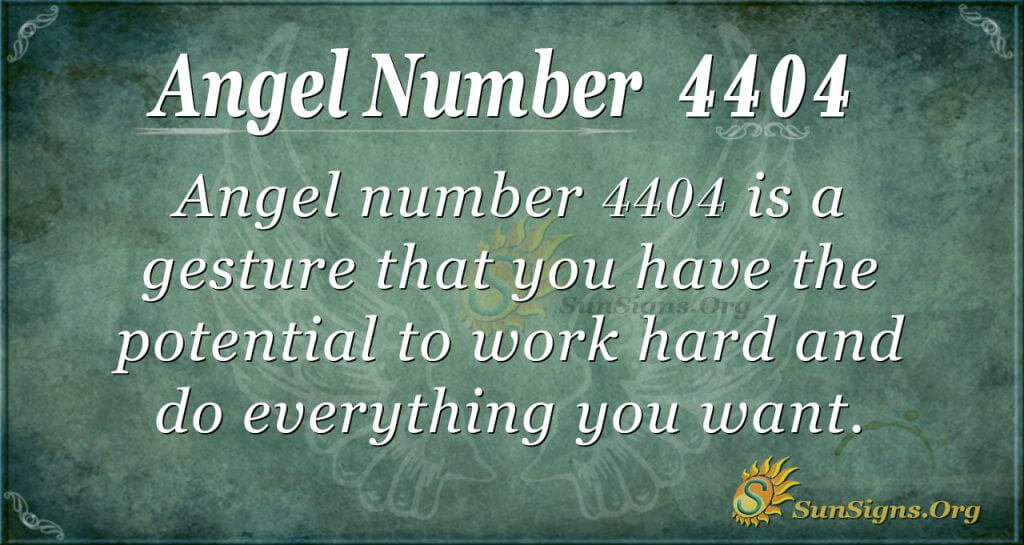 Angel number 4404