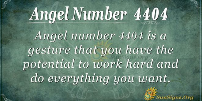 Angel number 4404