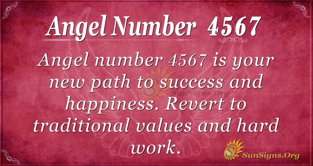 Angel number 4567