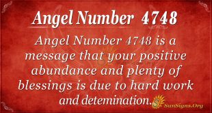 Angel number 4748