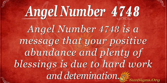 Angel number 4748