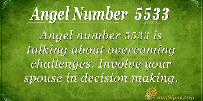 Angel number 5533