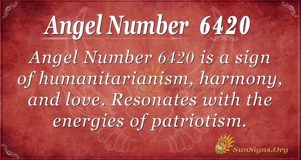 Angel number 6420