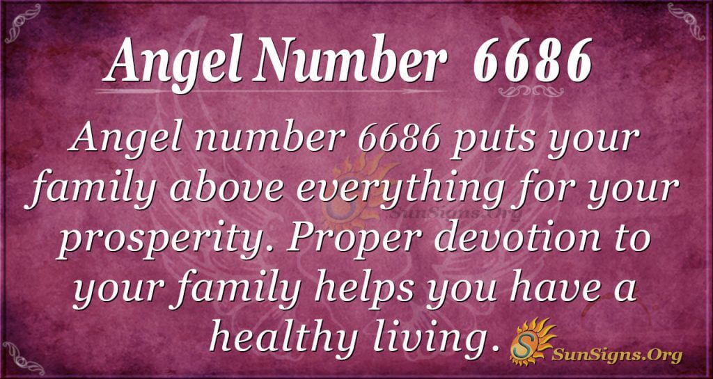 Angel number 6686