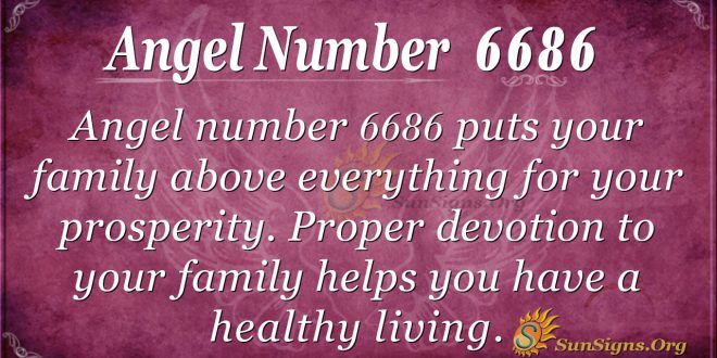 Angel number 6686