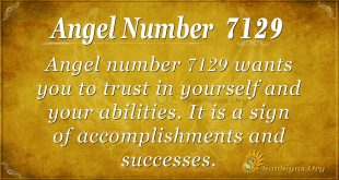 Angel number 7129