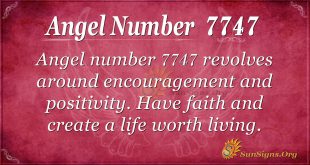 Angel number 7747