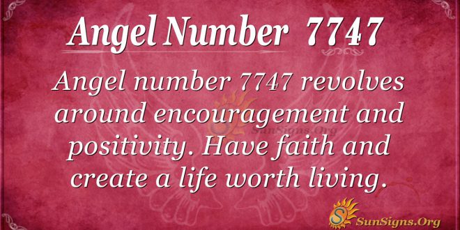 Angel number 7747