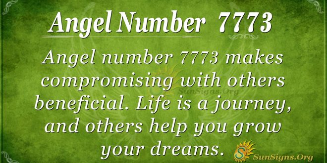 Angel number 7773