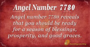 Angel number 7780