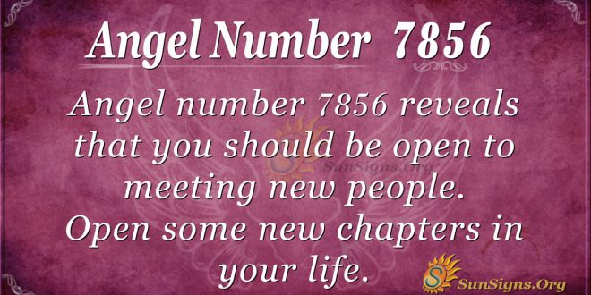 Angel number 7856