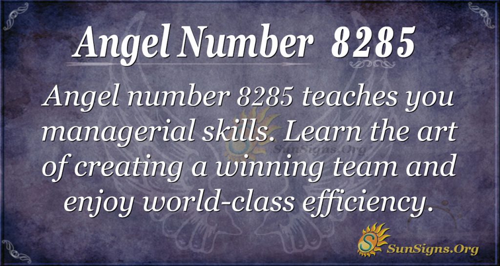 Angel number 8285