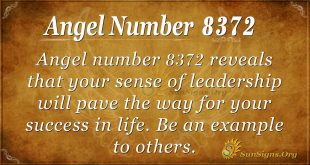 Angel number 8372