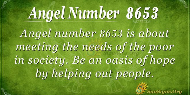 Angel number 8653
