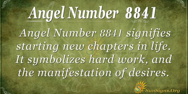 Angel Number 8841