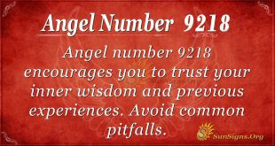 Angel number 9218