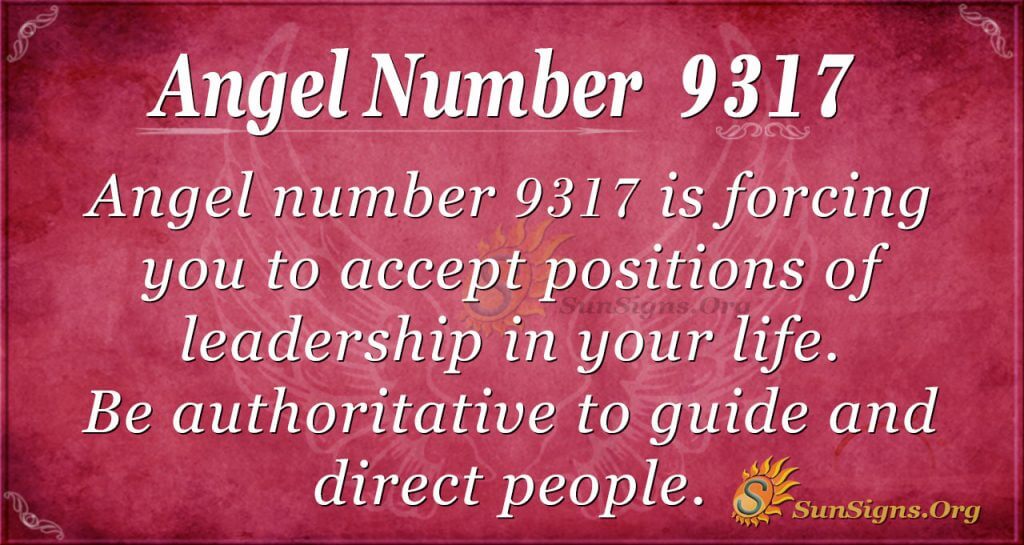 Angel number 9317