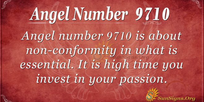Angel number 9710