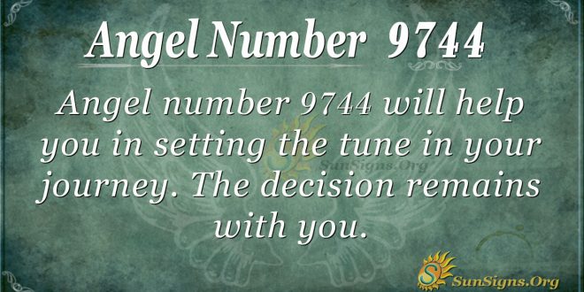 Angel number 9744