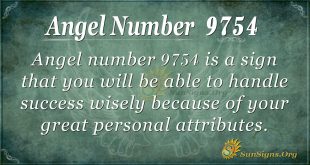 Angel number 9754