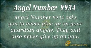 Angel number 9934