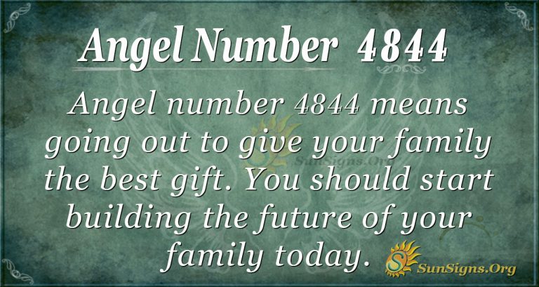 Angel Number 4844 Meaning The Best Gift SunSigns Org